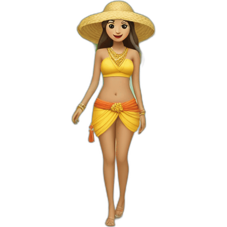 Puan maharani beach mode emoji