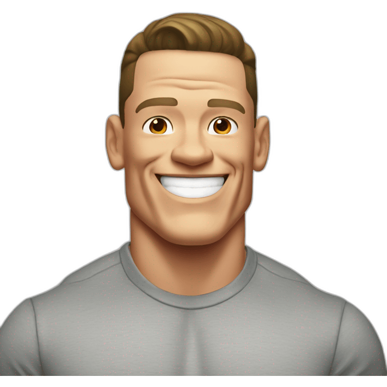 John cena with smile emoji