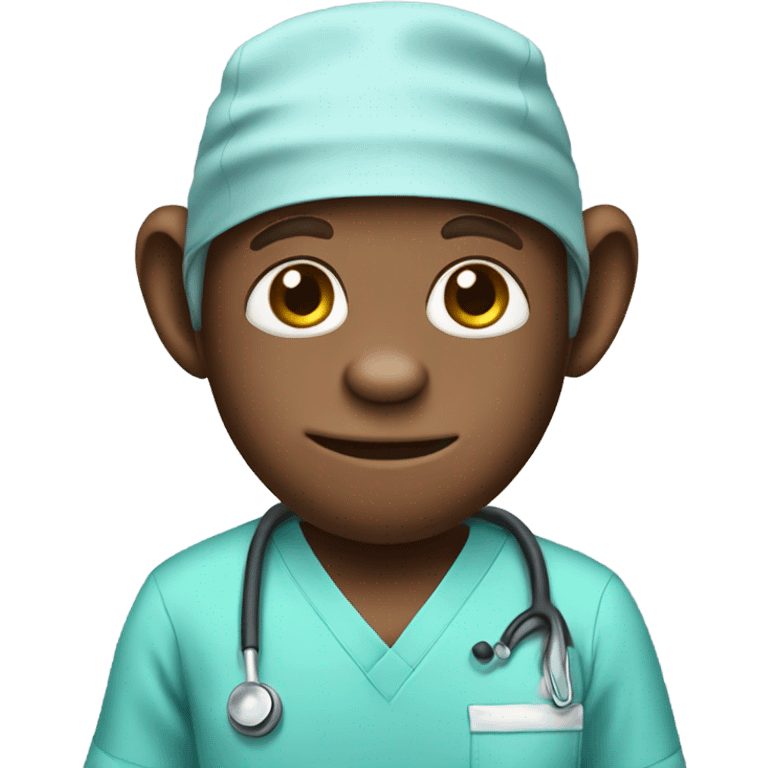 Monkey in scrubs emoji