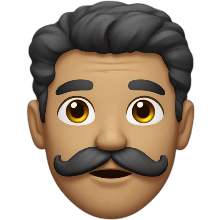 Muscle mustache expressive Cuban man emoji