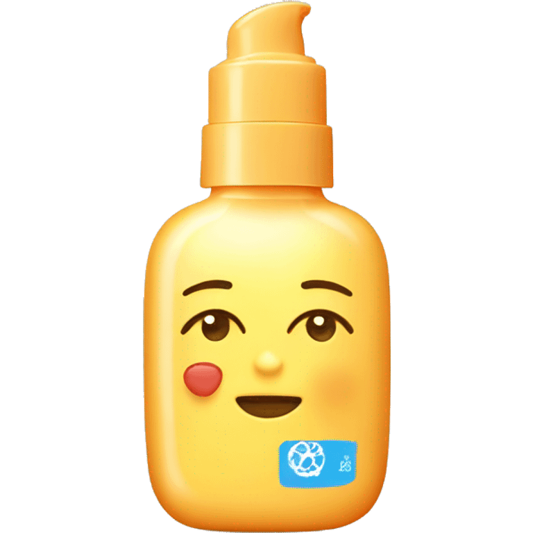 little facial sunscreen bottle emoji