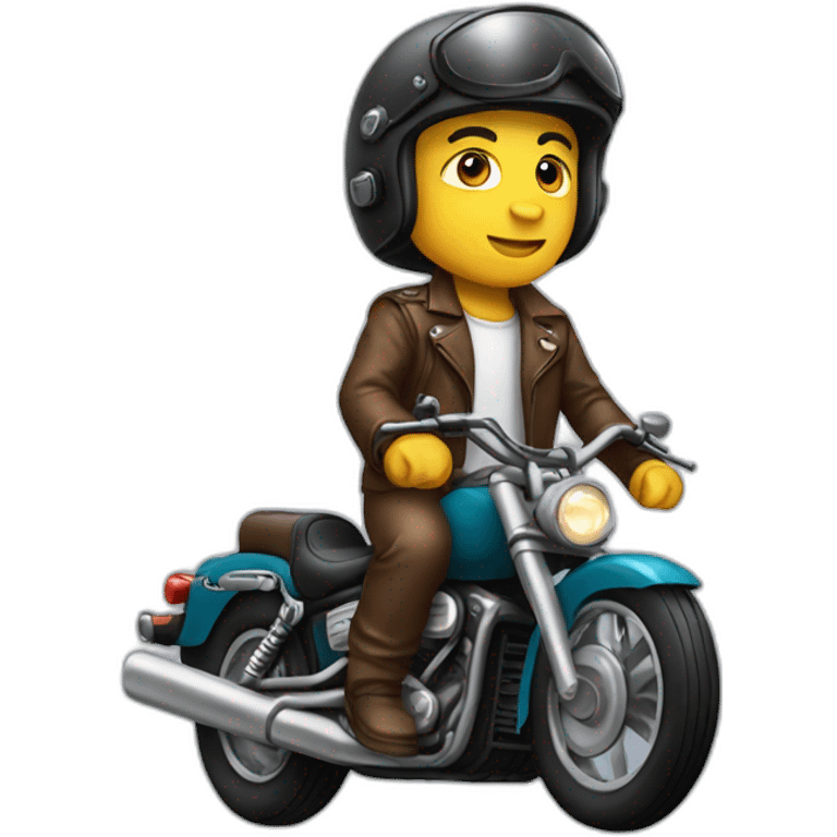 Human Eagle rider on motorcycle emoji