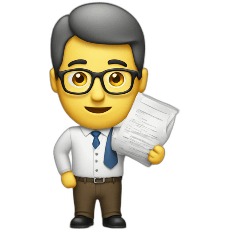 document guy geek emoji