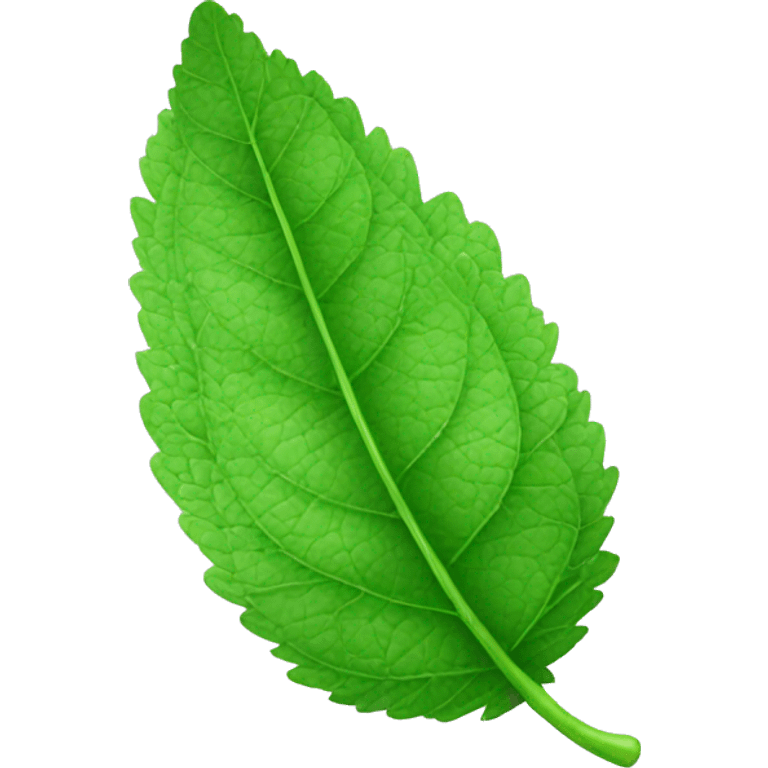 mint leaf emoji