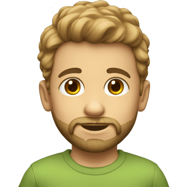 Niño con pelo rubio barbas de chivo emoji