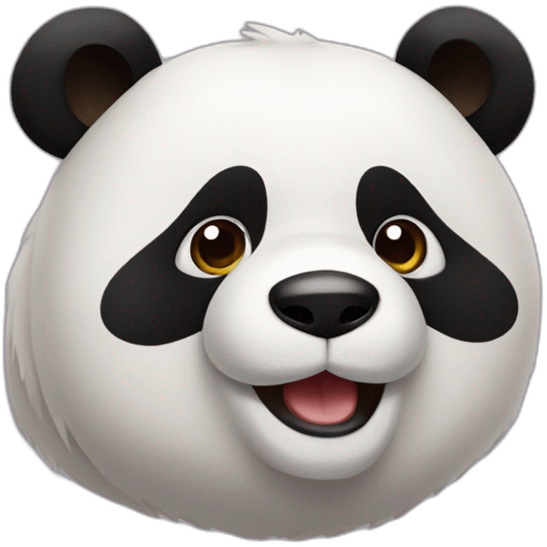 Oso panda riendose emoji