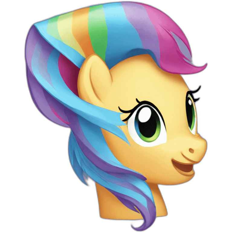 rainbow my little pony emoji