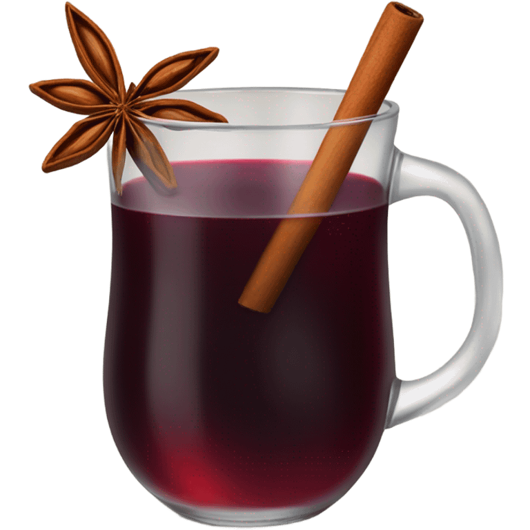 Mulled wine with star anise emoji