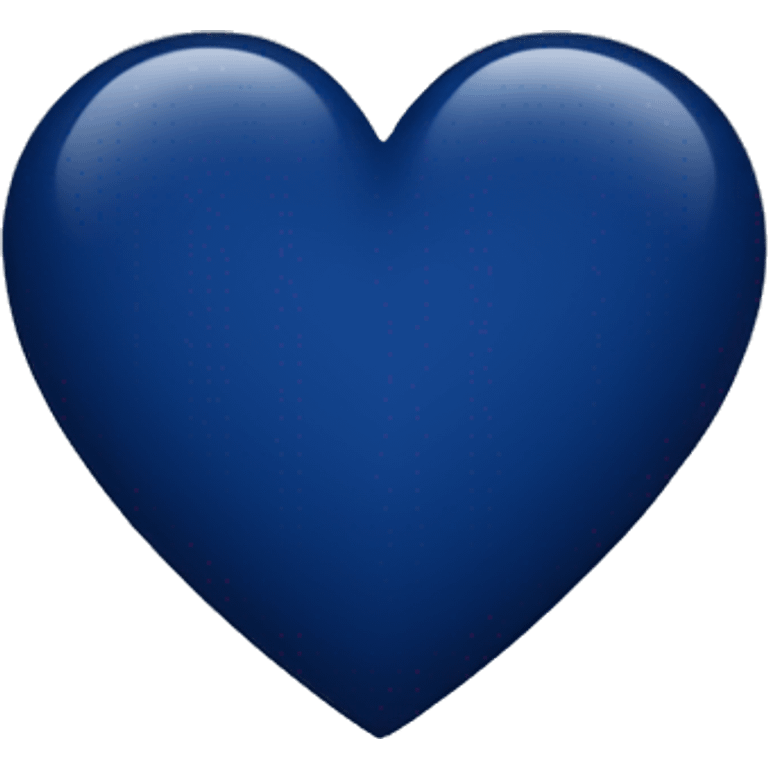 Heart dark blue emoji