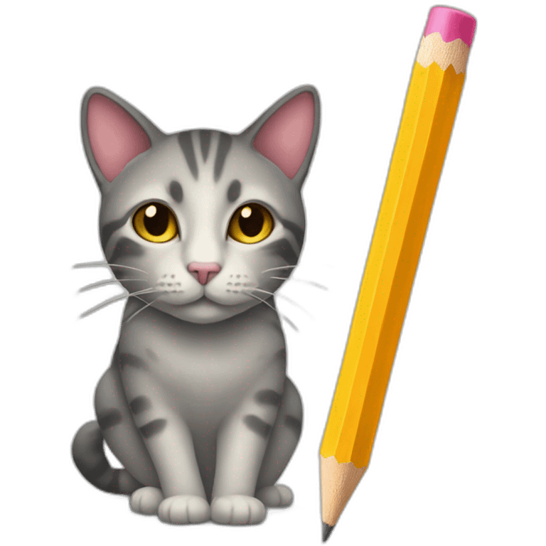 pencil-in-the-form-of-a-cat emoji