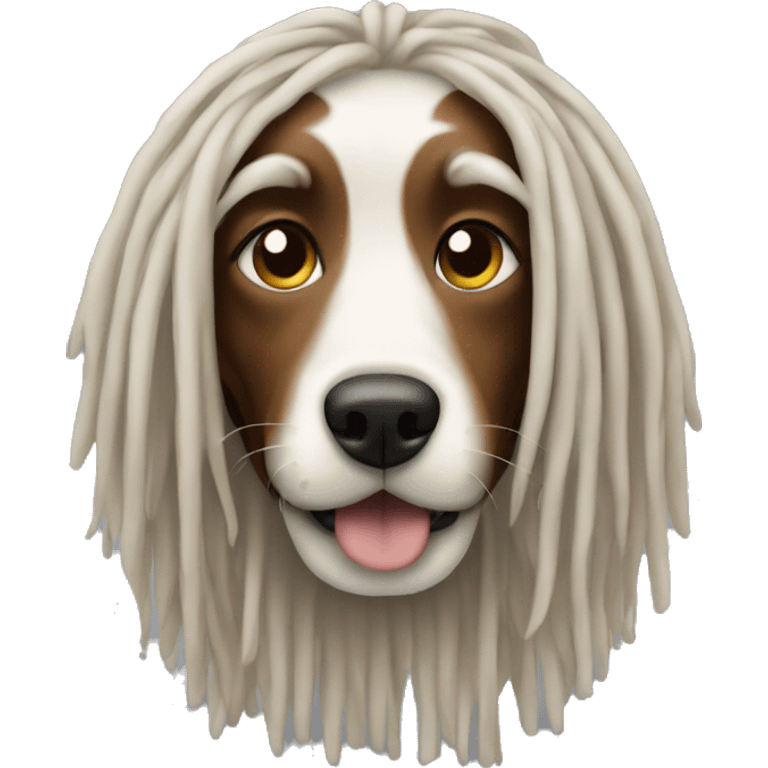 A dog with dreadlocks  emoji