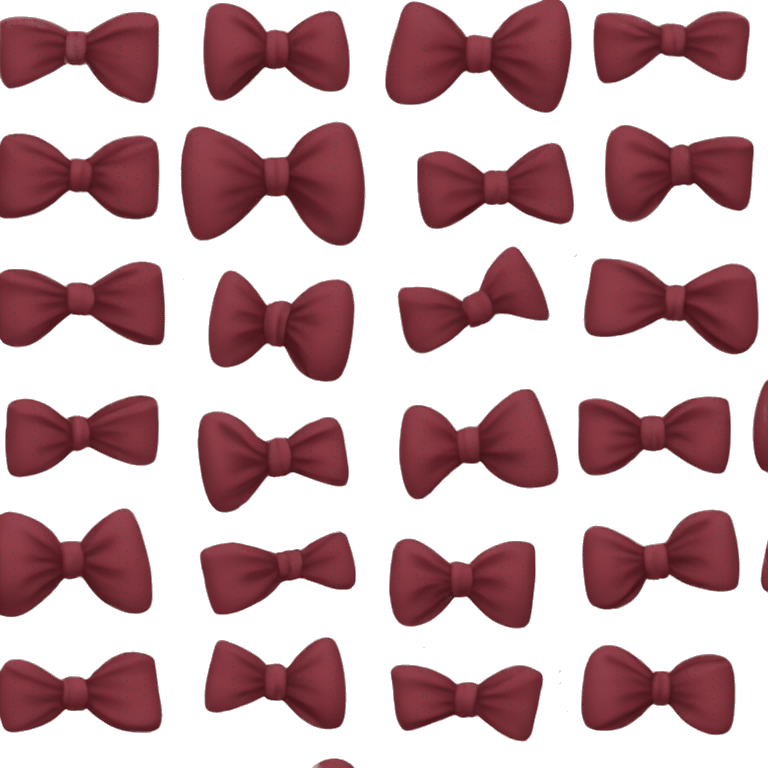 Burgundy bow emoji