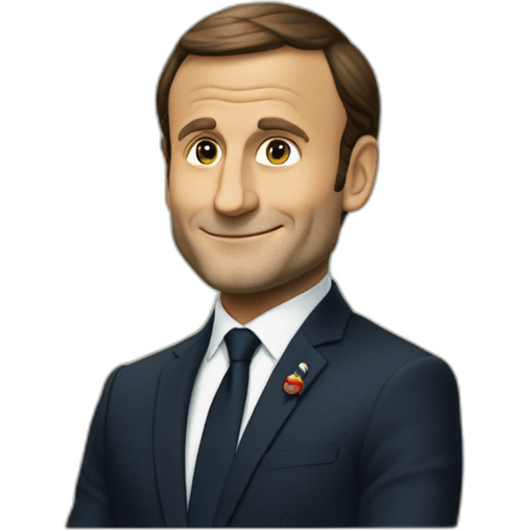 Macron sur tortue emoji