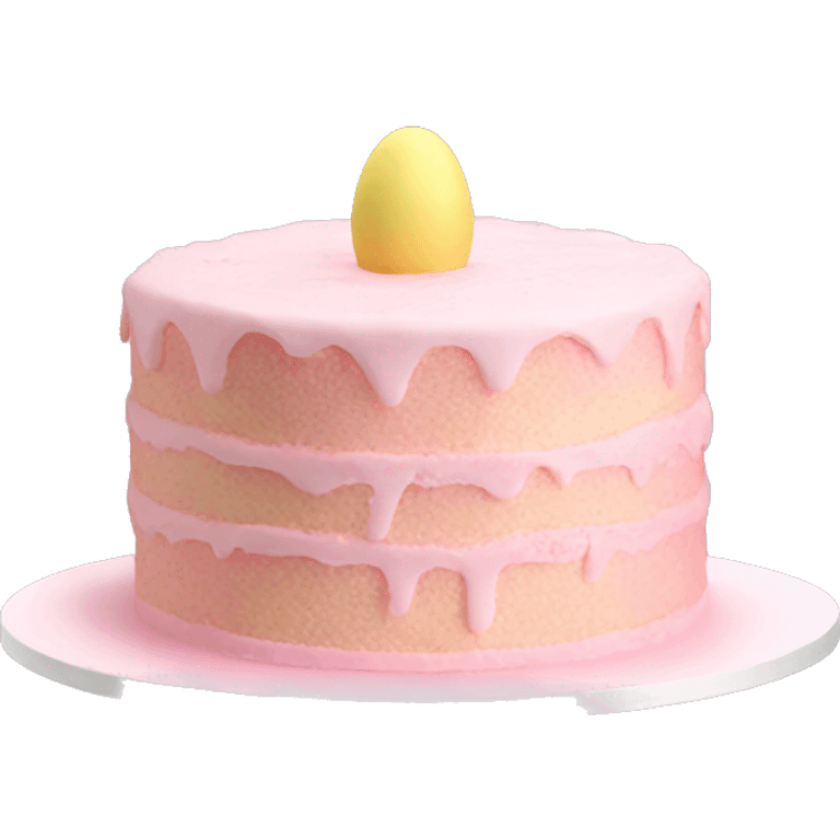 easter pastel light pink cake emoji