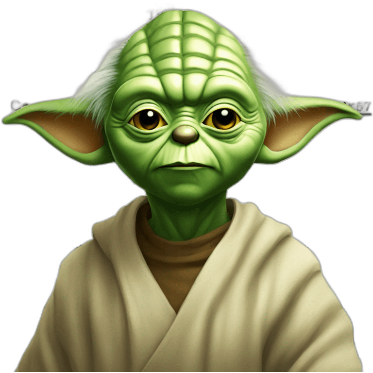 Yoda, mugshot emoji