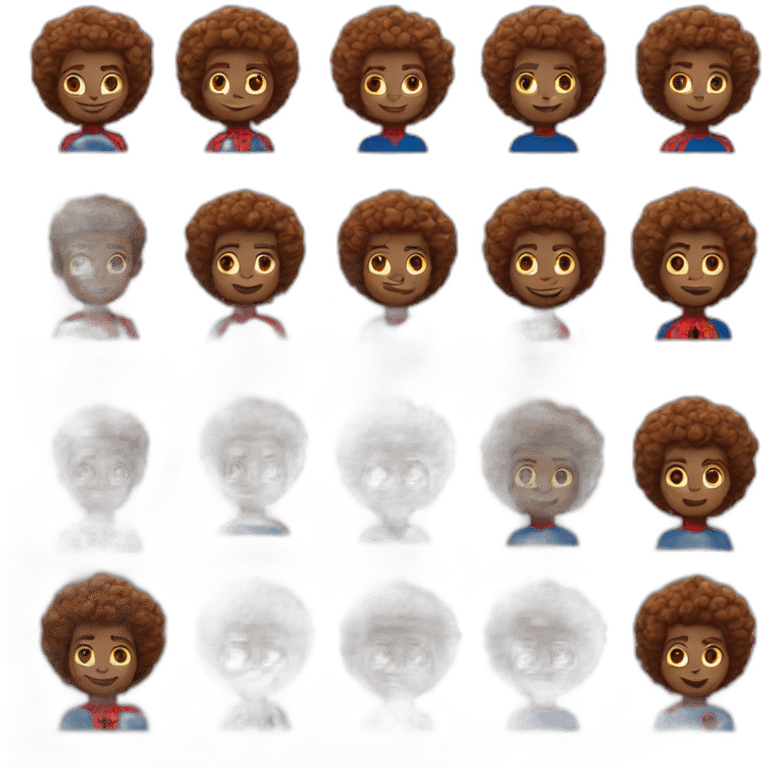 Spider-Man has curly hair  emoji