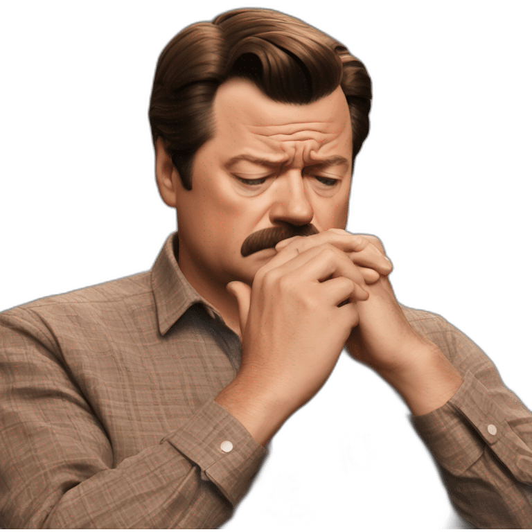 ron swanson facepalm emoji