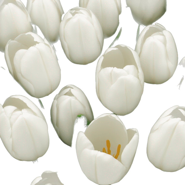 White tulips emoji