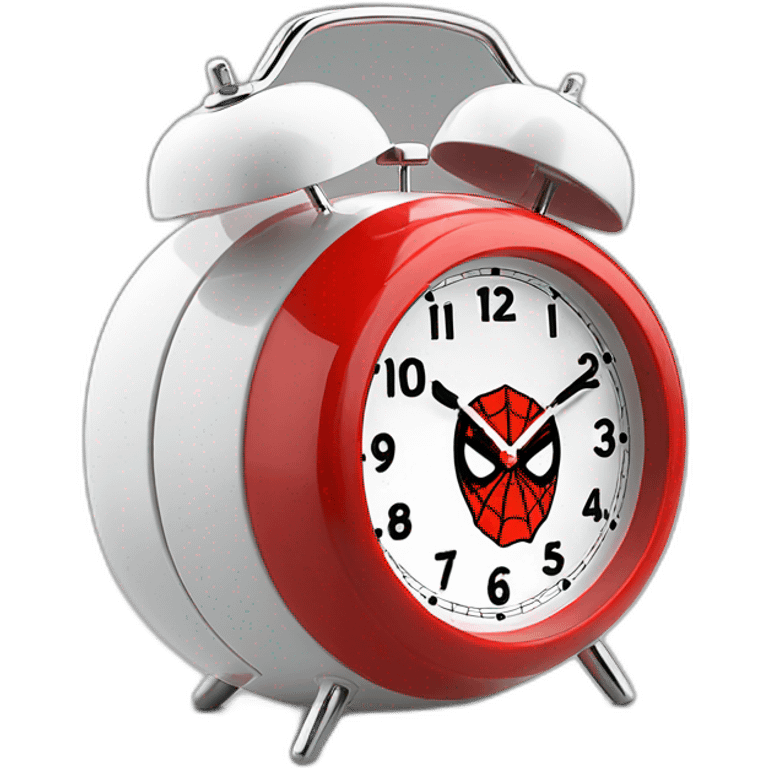 Funny spiderman modern alarm clock for kids emoji