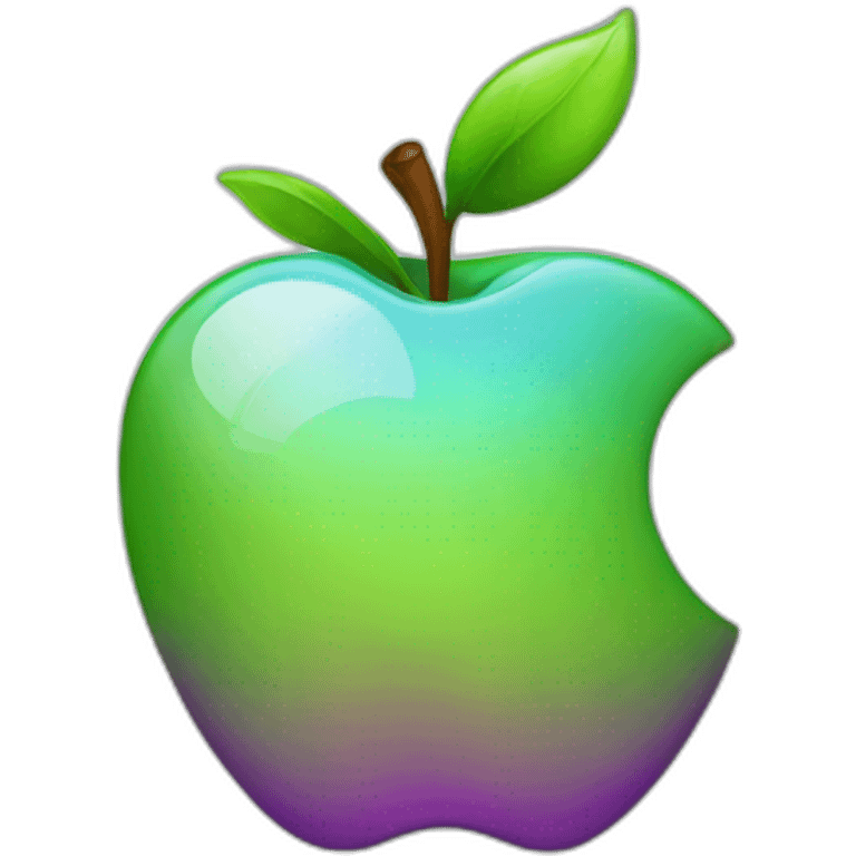 Apple logo in 2050 emoji