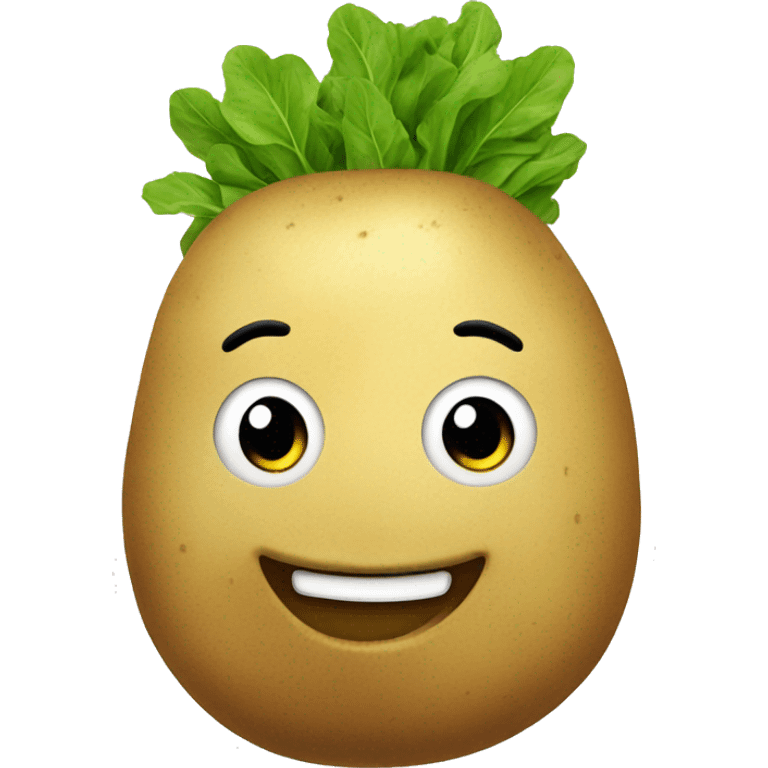 smiling potato emoji