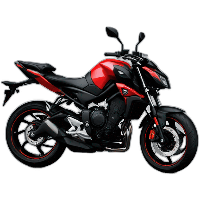 Yamaha MT 15 Black Red alloy wheels emoji