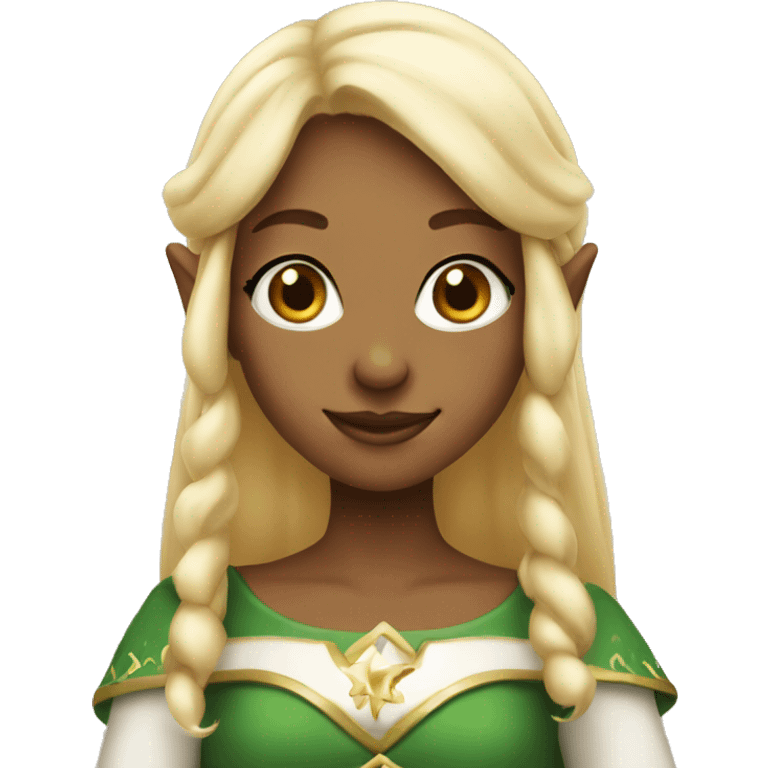 elf girl with blonde hair emoji