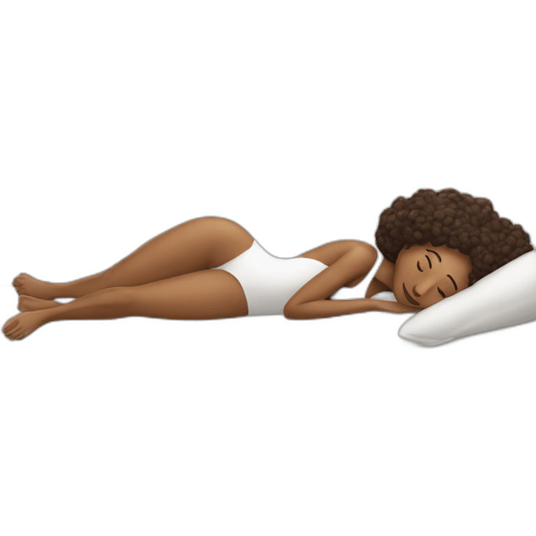 Woman laying down next to man emoji