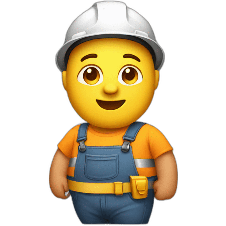  Builder with fat belly emoji