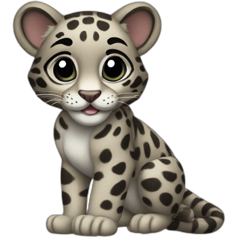 Clouded Leopard Full Body emoji