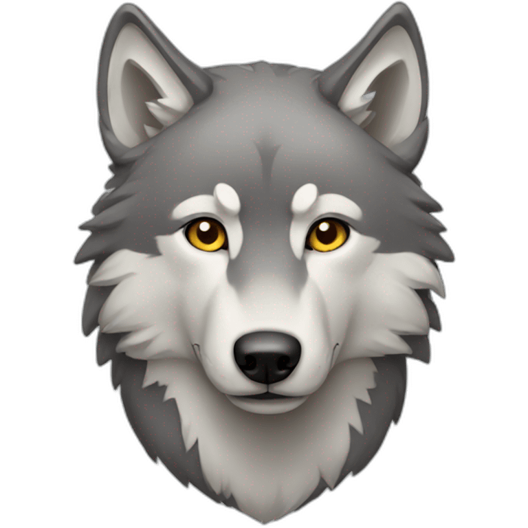 grey wolf emoji