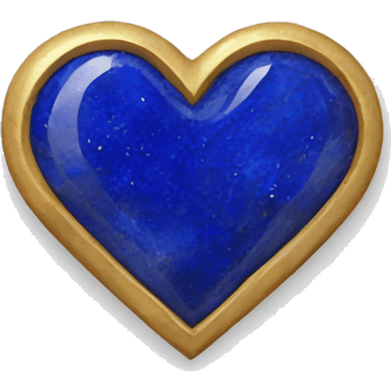 Lapis lazuli heart  emoji