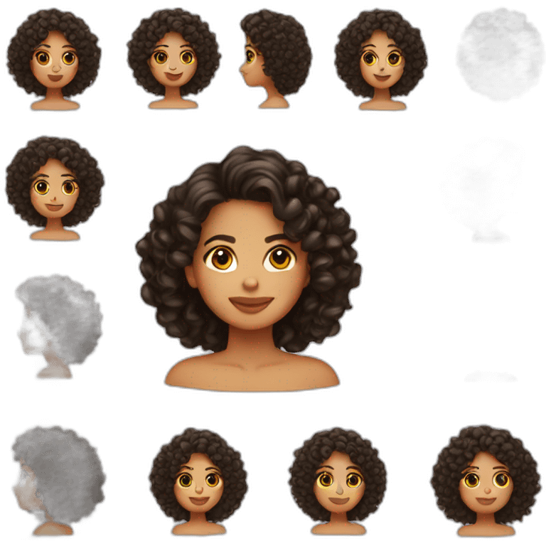 curly latina emoji