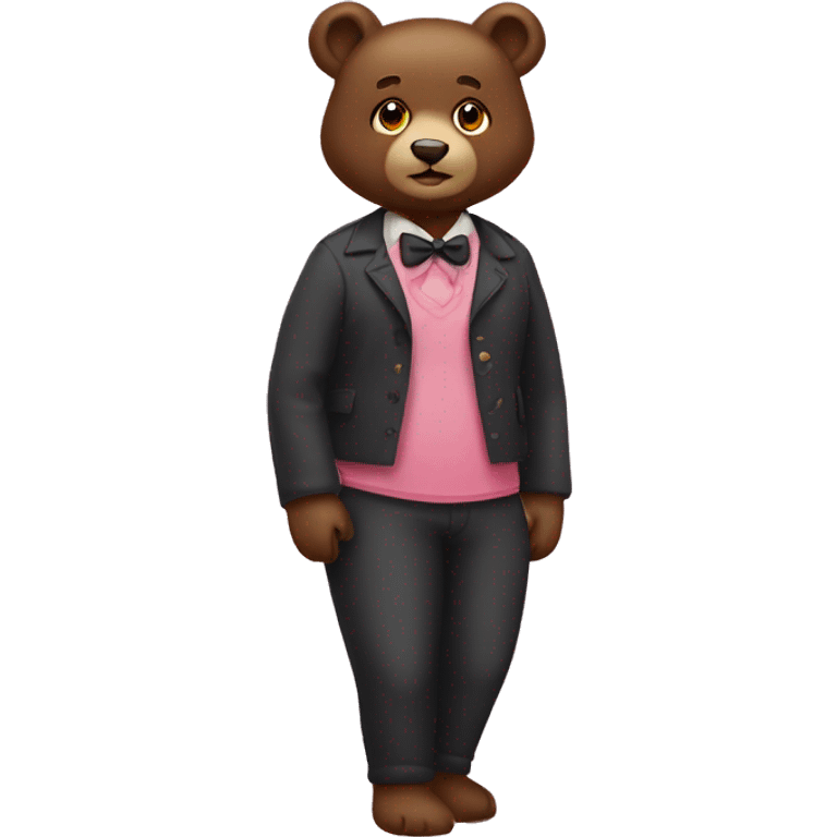 Coquette bear emoji