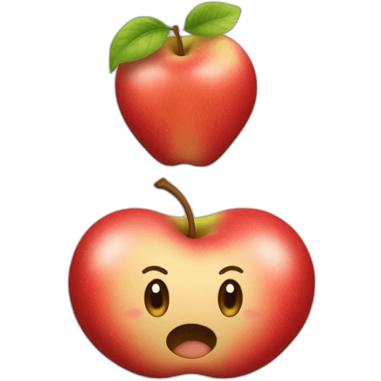 Une pomme d’amour emoji