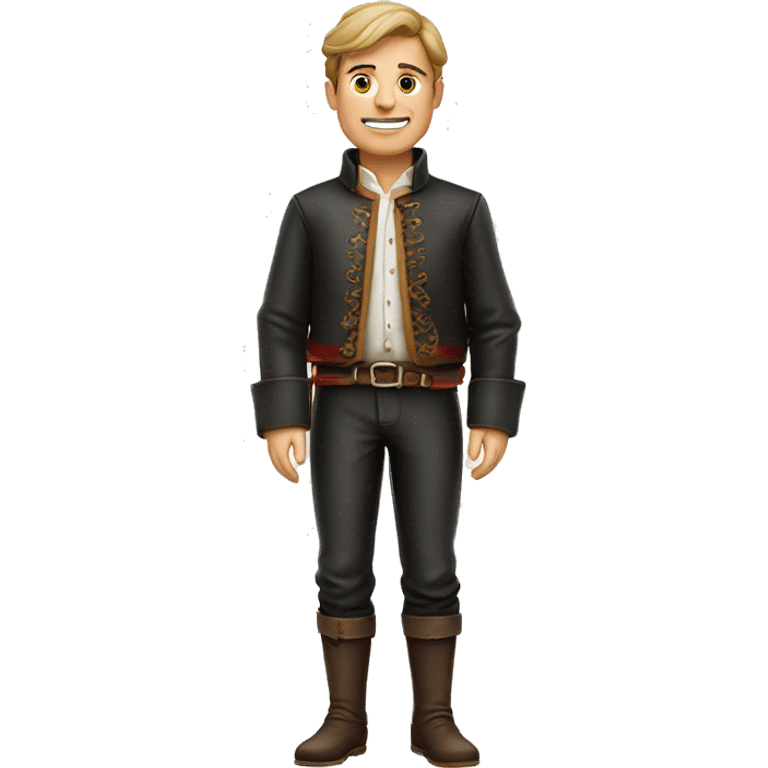 A German Man with Leather Pants and traditional German clothing emoji