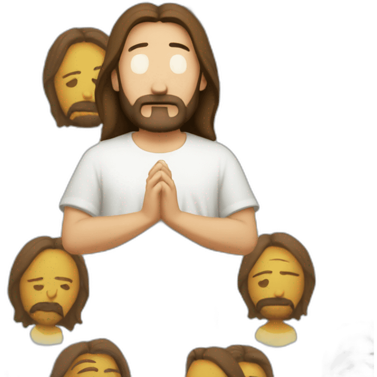 jesus praying to american dad emoji