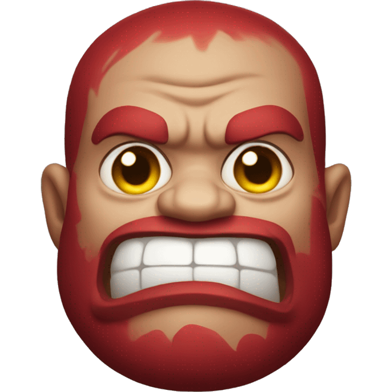 Red whatsapp IOS Oni Ogre emoji