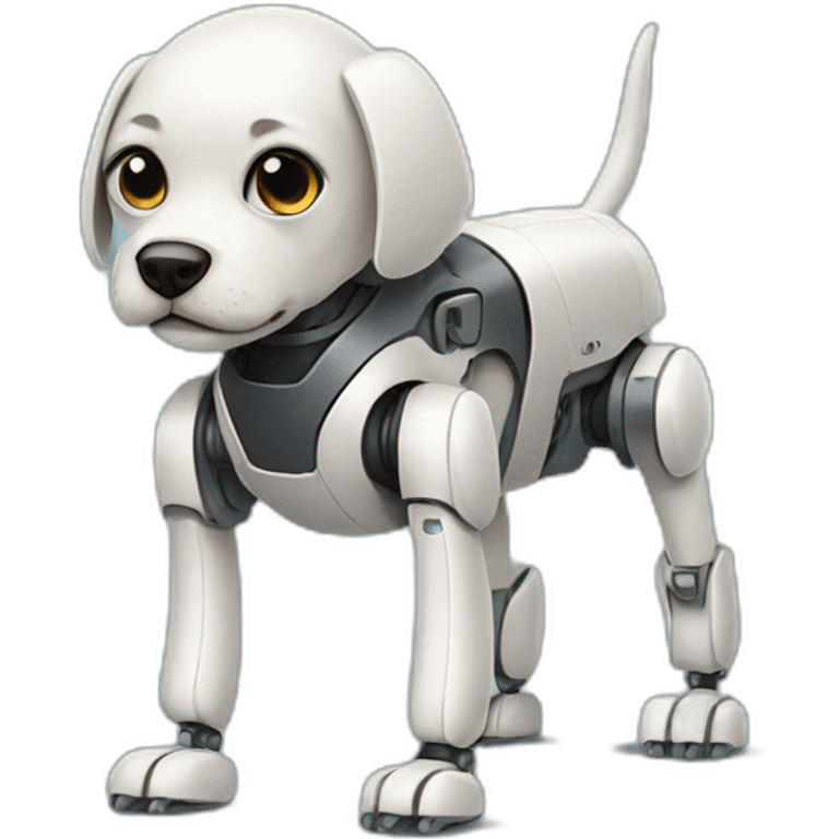 robot dog with no legs emoji