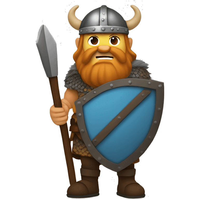 Viking holding a shield emoji