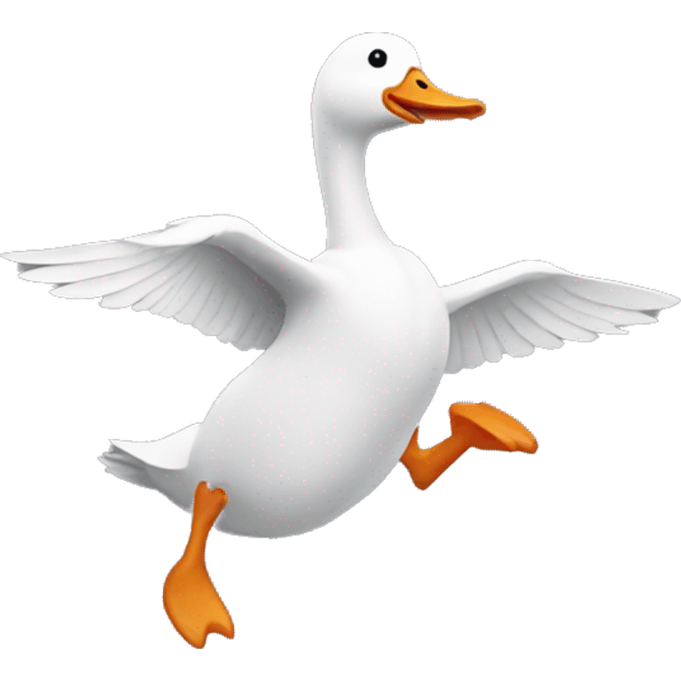 goose running holding knife in be emoji