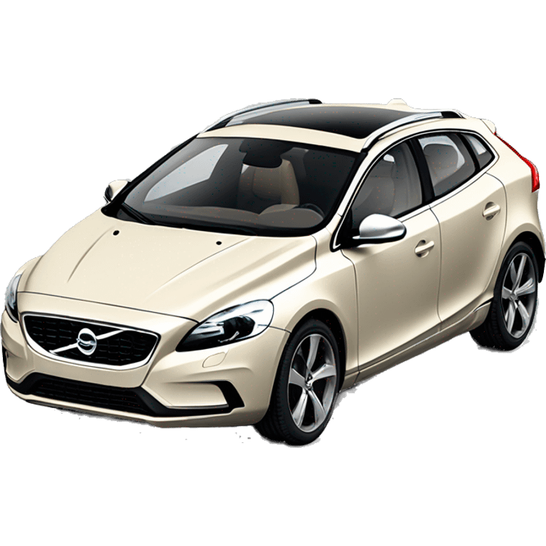 Volvo v40 with leather beige seats  emoji