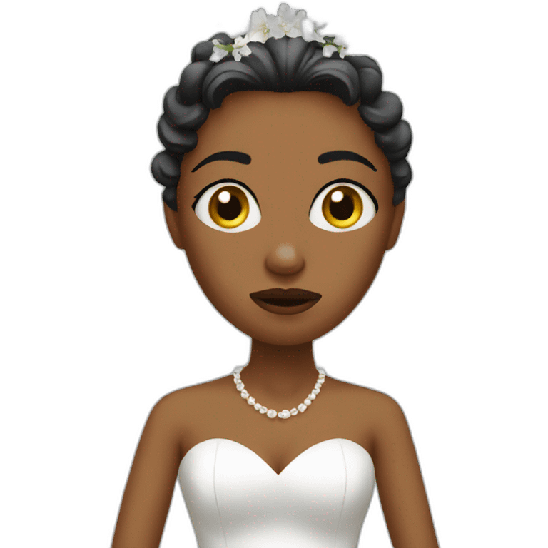 unhappy bride emoji