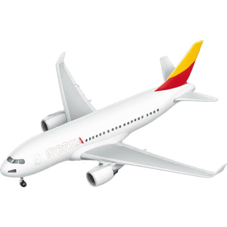 Plane with Iberia sign emoji