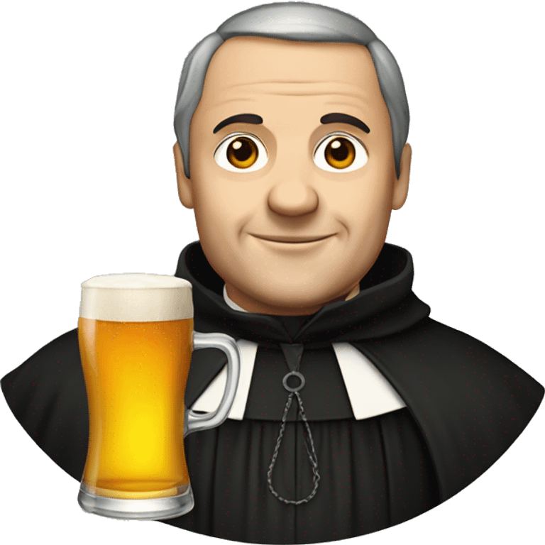 Martin Luther with a beer mug emoji