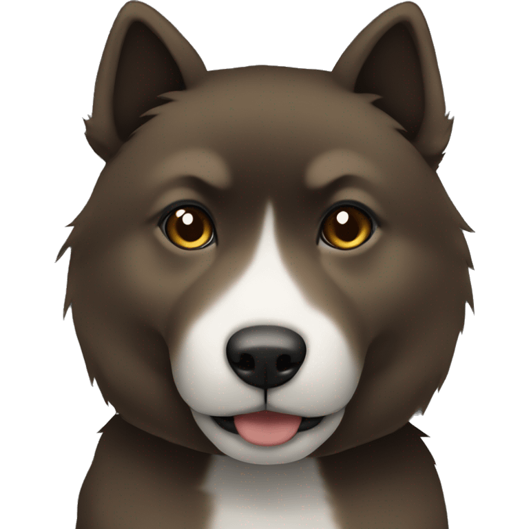 Dark brown Shikoku emoji