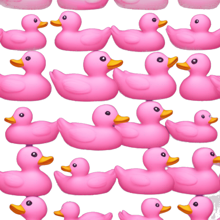 Single pink rubber duck emoji