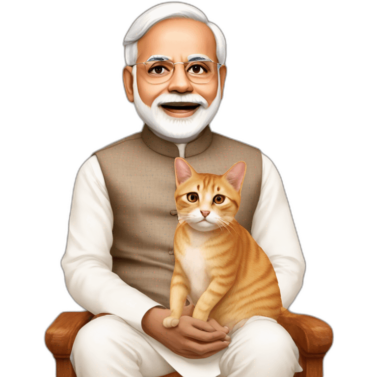 Modi ji in cat emoji