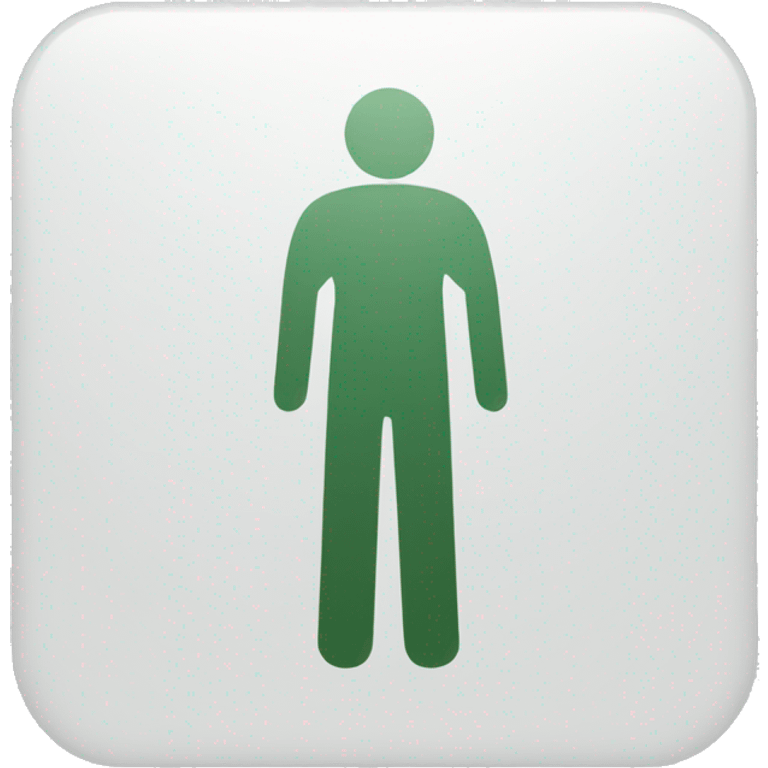 men restroom sign emoji