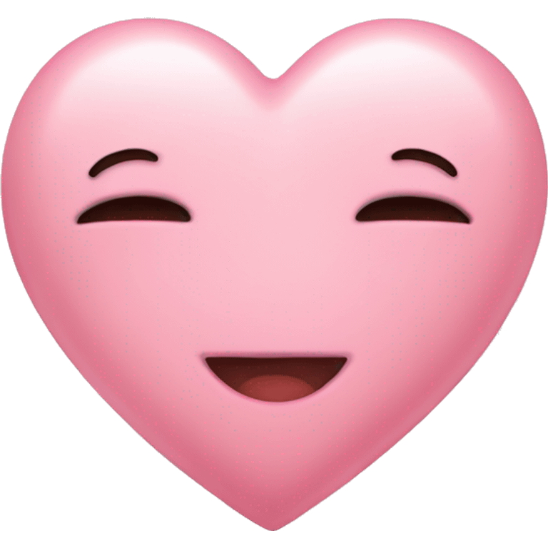 Smooth baby pink heart   emoji